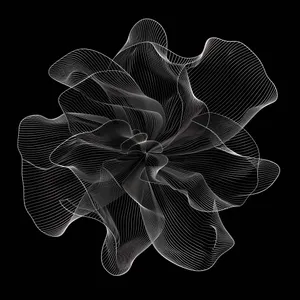 An abstract flower representing unfolding complexity