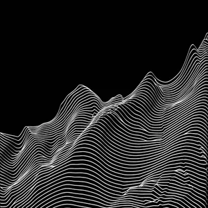 Abstract waveform representing growth